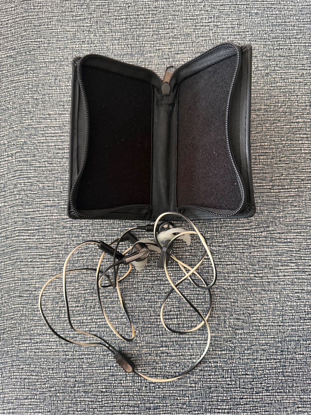 Bose Black and Silver Wired In-Ear Headphones with Zip Case